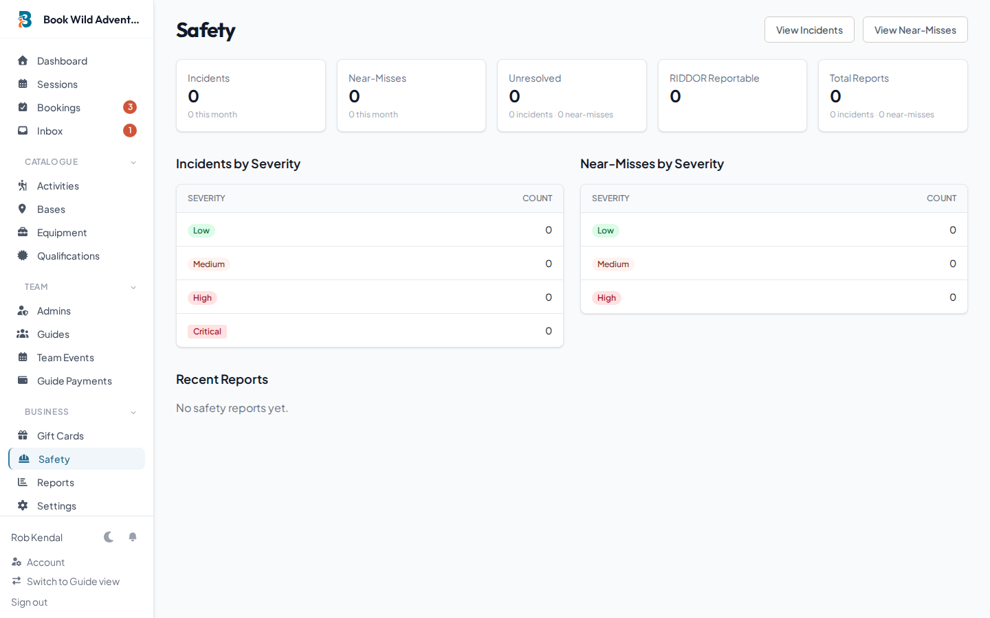 BookWild safety & compliance — digital safety reports. because clipboards get wet.
